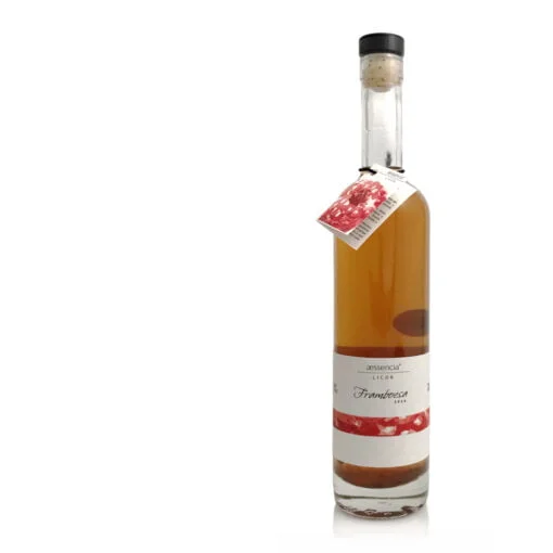 Garrafa de licor de framboesa 50cl