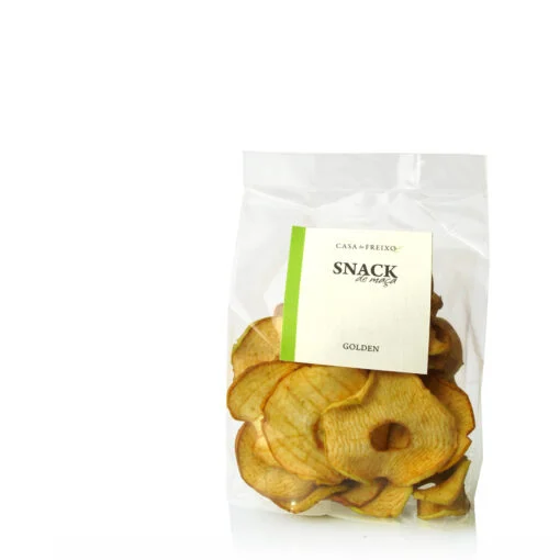 Saco de snacks de maçã golden 50gr