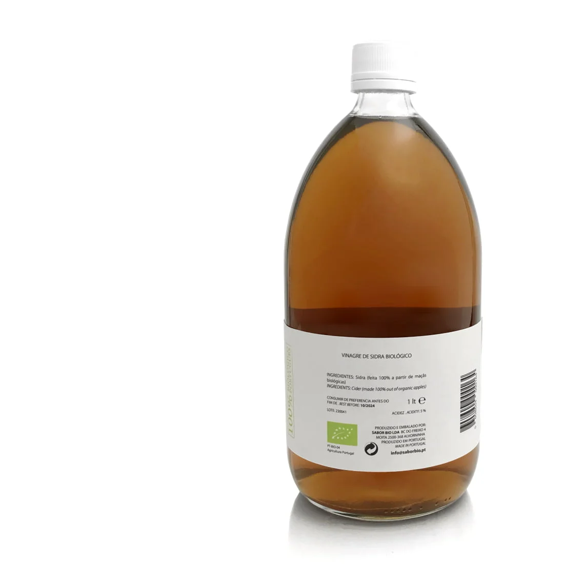 Garrafa de vinagre de sidra 1lt