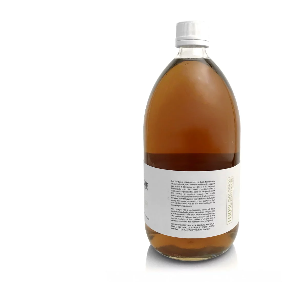 Garrafa de vinagre de sidra 1lt